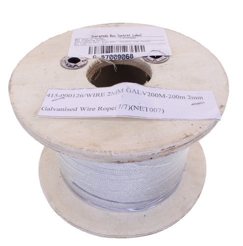 Wire rope 2mm galvanised - rope,