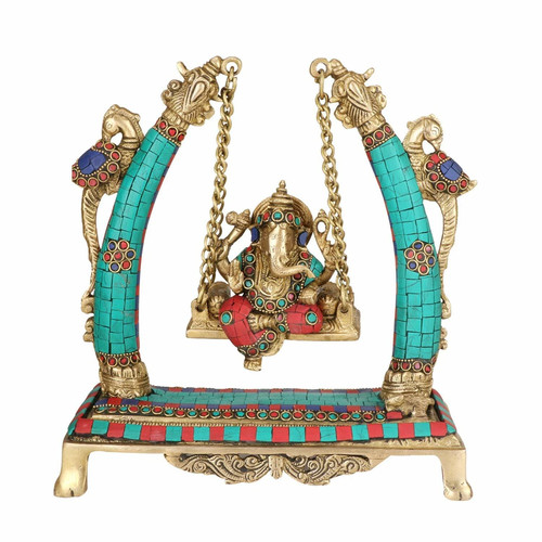 Brass lord ganesha idol for - lord,