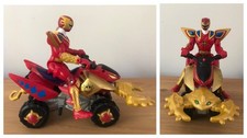 2004 Bandai Power Rangers Dino Thunder Red Triassic Thunder ATV Quad Bike/Figure