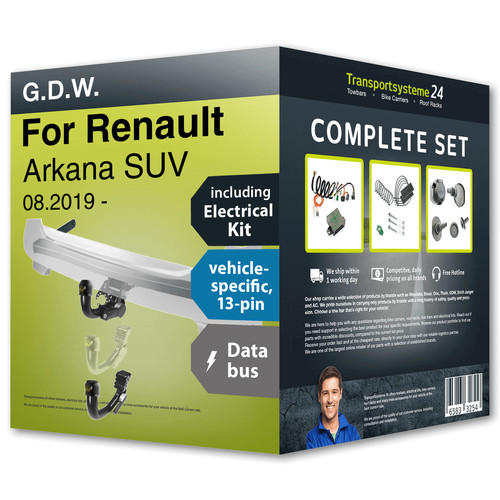 Towbar detachable for renault - towbar,