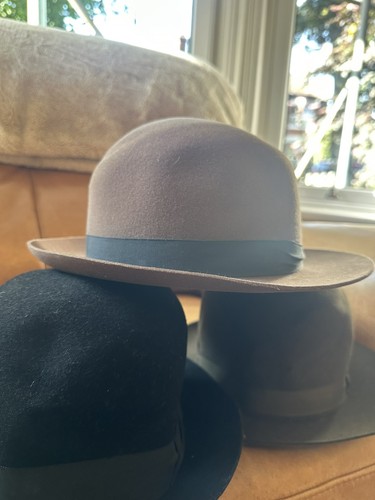 Vintage bowler felt hats - vintage,