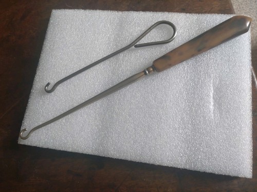 Vintage button hooks - button,