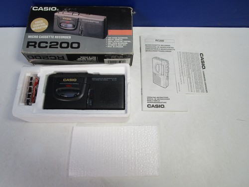 Working casio rc200 tape micro - working,