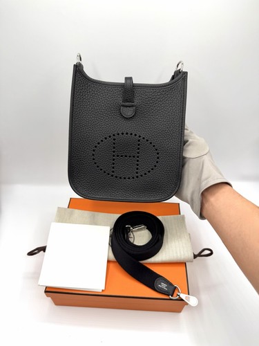 Hermes mini evelyne black - hermes,
