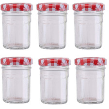 Set of 6 Jam, Pickle Jars