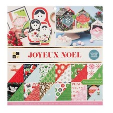 Joyeux Noel - DCWV 12"x12" Premium Stack - 36 Christmas double sided sheets