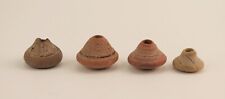 South American pre-Columbian spindle whorl bead collection (4) with Provenance.