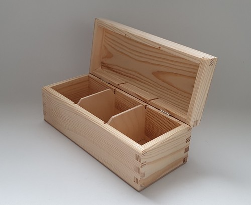 Pine wood natural storage - wood, box