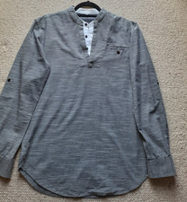 John Rochas grandad collar tunic shirt size S