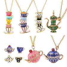 1pc Tea Cup Necklace Gold