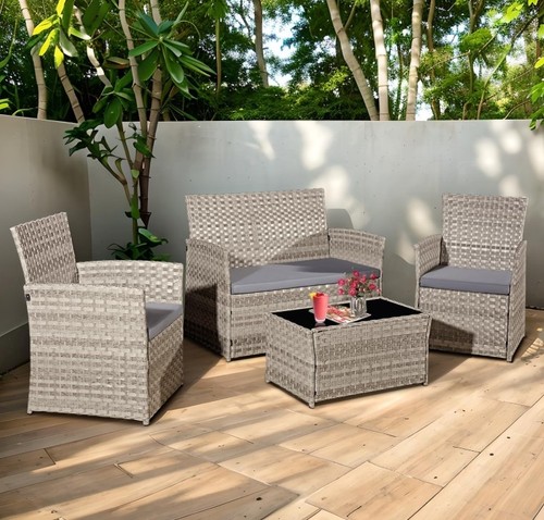 Piece rattan garden - 4-piece,