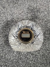 Vintage Waterford Lismore Star Crystal  Digital Desk Clock Forex Dublin 1986 