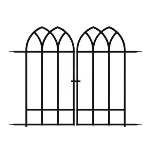 Gothic gate black 92x92cm - gothic,