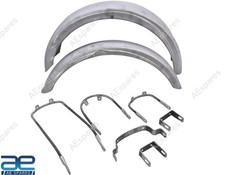 Front Rear Raw Steel Mudguard