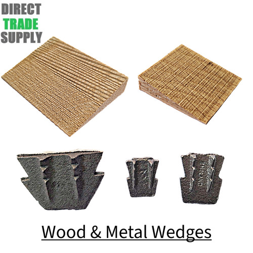 Hardwood steel wedges - &,
