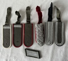 Mixed Lot of SINGLE Vintage German WW2 Shoulder Rank Title Board Epaulettes #523