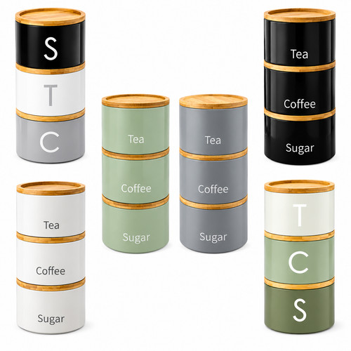 Piece jar with - wooden, lid