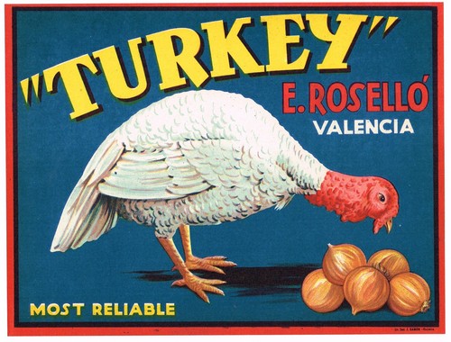 Original onion crate label - onion,