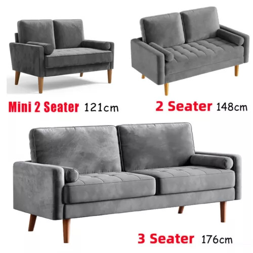 Seater velvet sofa modern - seater,