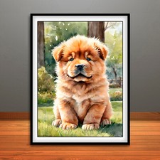 Chow Chow Puppy Print, Poster