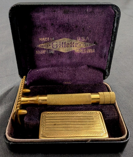 Vintage gillette gold tone - vintage,