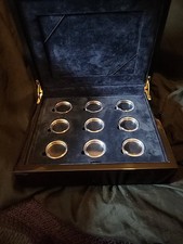 black Vintage Wooden Coin