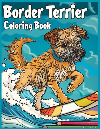 Border terrier dog coloring - border,