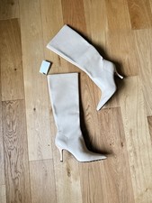 Zara Ecru White Faux Leather