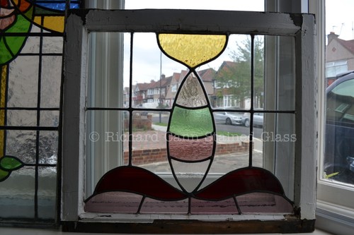 Art deco leaded light - leaded,