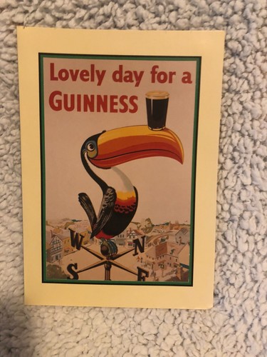 Guinness postcard original - guinness,