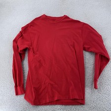 Vintage Hanes Beefy-T Shirt Mens M/L Red Premium Blank Crewneck USA 90s