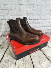 Wolverine Bedford Brown Leather Chelsea Boots Toe Protect UK  7 Dealer Boots