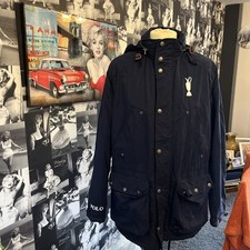Rare Polo Golf Ralph Lauren golf coat navy blue igood condition Ryder cup Size M