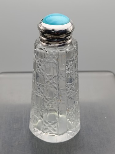 Antique cut glass sterling - cut,