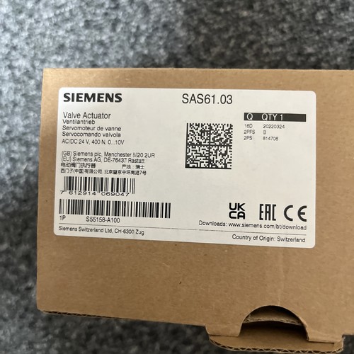 Siemens sas61 valve - siemens, sas61.03