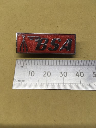 Vintage enamel motorcycle - vintage, bsa