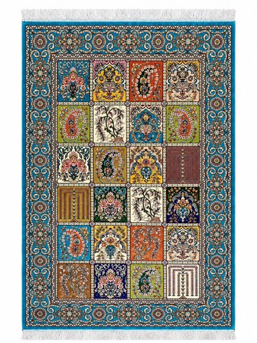 Bamboo silk carpet 5x4 - bamboo, 2.5x4