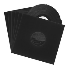 10 Pcs 12" Vinyl Record Jackets for LP Vinyl Records Storage Black