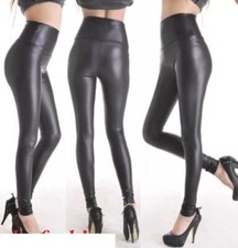 Women Ladies High Waisted PVC