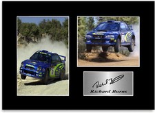 Richard Burns World Rally Champion 2001 WRC Signed Photo Display Mount A4 