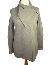 Laura Ashley Lambswool Cape/Cardigan Women's UK 8 Brown Winter Warm 