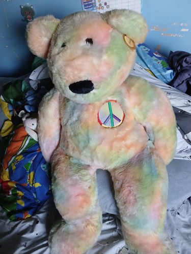 Jumbo peace bear - bear, tie