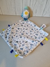 Mamia Aldi Space Rocket Baby Comforter Soft Toy Soother Blankie Grey