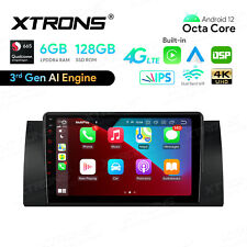 IPS CarPlay 9" Android 12 Car Stereo GPS Sat Nav Radio Head Unit For BMW E53 X5