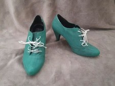 UK 5 5.5 EU 38 Green Shoes Sailor Jupiter Custom Boots Cosplay Costume Moon Lace