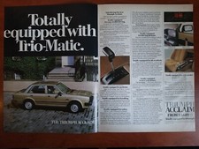 Triumph Acclaim original double-page classic car advert - great gift