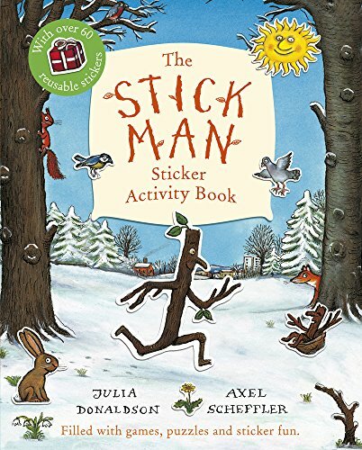 Stick man sticker activity - man,
