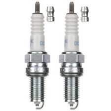 2X spark plug NGK DCPR8E 4339