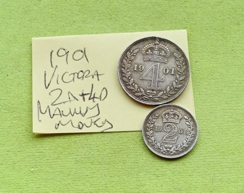 1901 four pence silver - 4p,