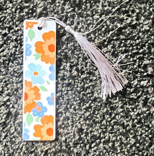 Floral metal bookmark with - floral,